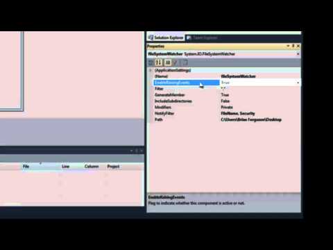 The FileSystemWatcher in C#