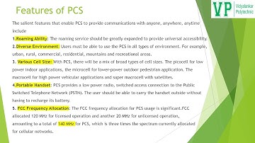 PCS(Personal Communication Services) architecture