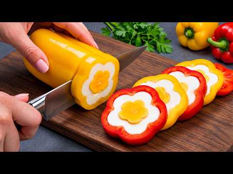 Put Eggs Inside Bell Peppers Like This — A 5-Star Chef’s Breakfast Secret!