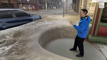 The Weather Channel Immersive Mixed Reality Flash Flood