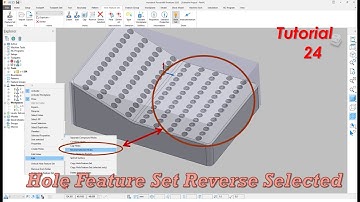Autodesk Powermill 2020Holes Feature set Reverse Selected Holes kese Editing kare powermill 2021