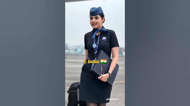 Top 10 Most Beautiful ❤️ Air Hostess Uniform 🥋 2025 #shorts #ytshorts