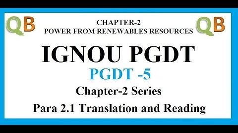 IGNOU PGDT-5 | Chapter-2 | Series of Chapter-2 | Para 2.1 |