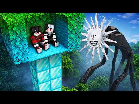ถ้าเกิด!! ผมสร้างบ้านต้นไม้ แต่กับเจอ ผีเปรตหัวพระอาทิตย์ THE SUNMAN จะรอดไหม - (Minecraft SUNMAN) thumbnail