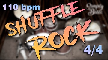 Shuffle Rock 4x4 110 bpm Groove 13   Drum Loop Simply Bass