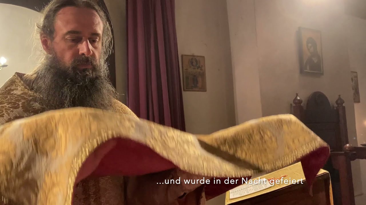 Vesper mit Basiliusliturgie am Heiligen und Großen Samstag 2021 in der Abtei Niederaltaich