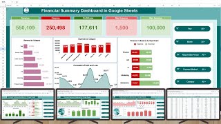 Financial Summary Dashboard in Google Sheets