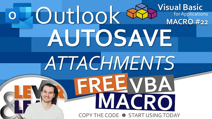 Outlook AutoSave Attachments | VBA Macro #22