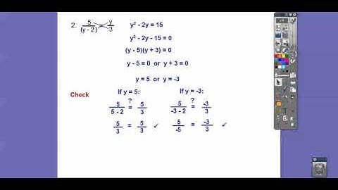 Solve Rational Equations - Cross Multiply   Lesson 11.5 (Part 1)