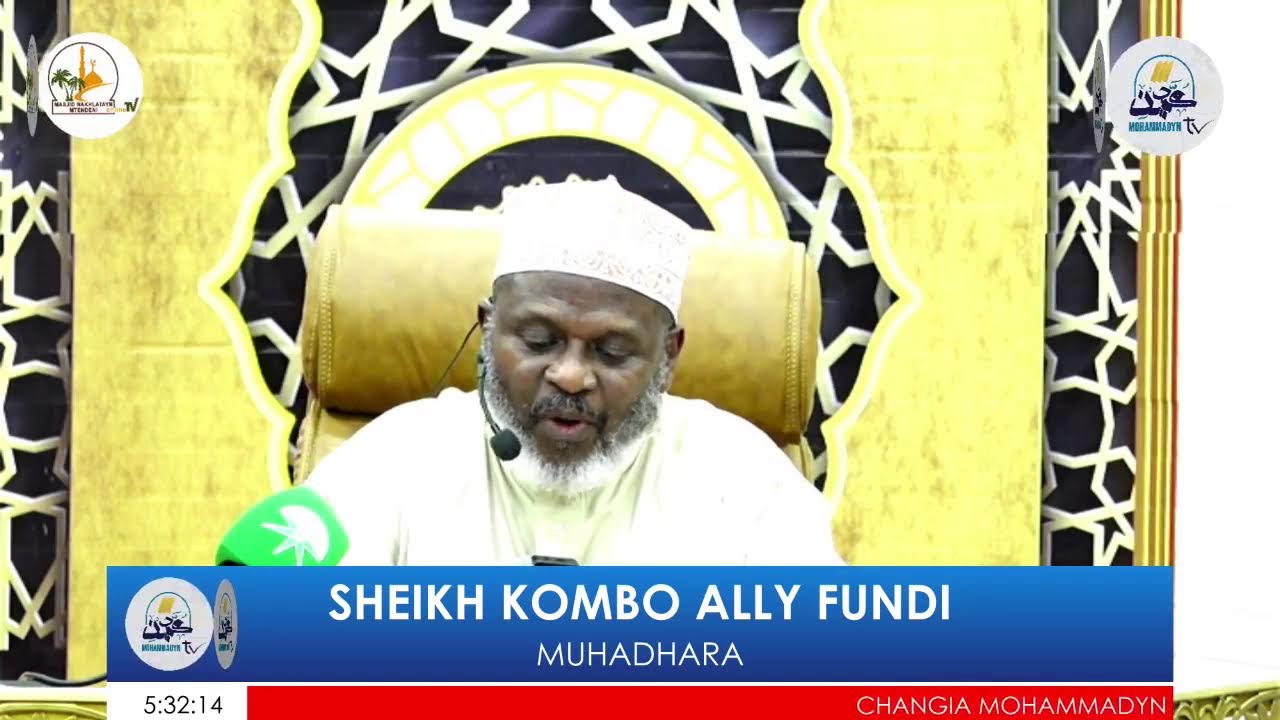 MUHADHARA~ SHEIKH KOMBO ALLY FUNDI~MASIJD MTENDENI ARUSHA