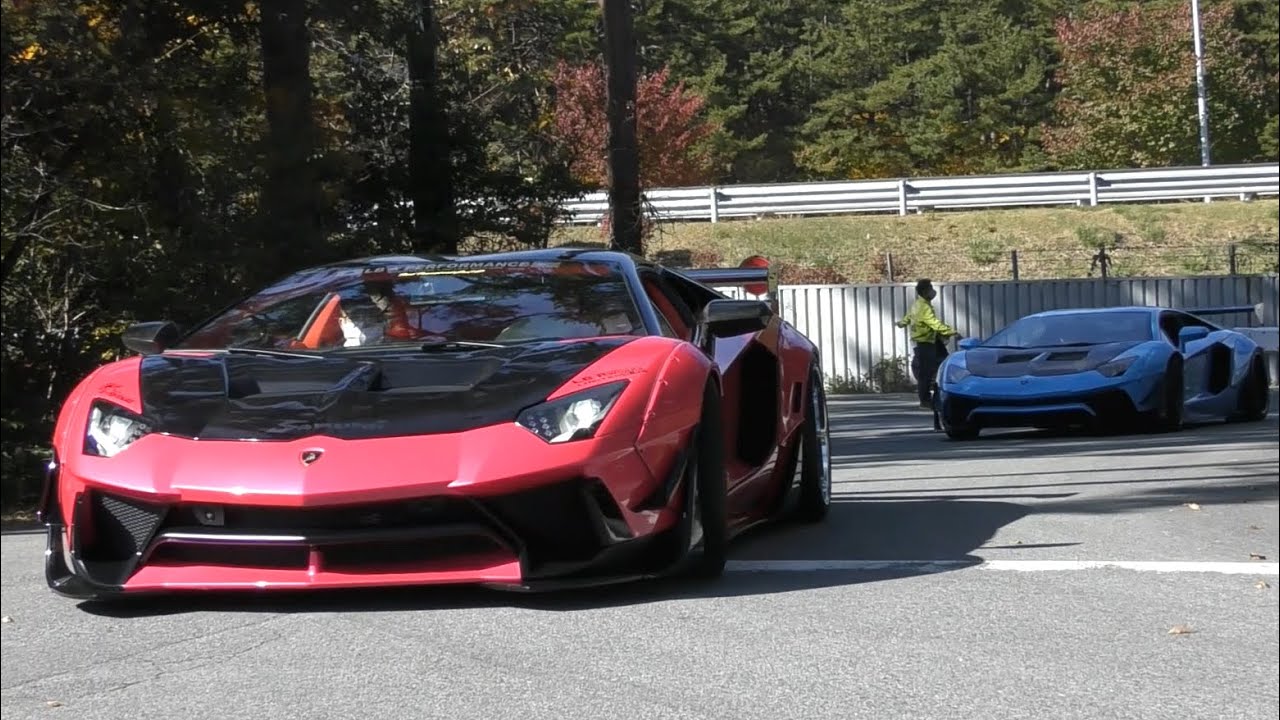 【爆音空ぶかし‼】ド派手なスーパーカー集団の搬入‼　ウルトラモーターフェスティバル/Supercars sound in Japan