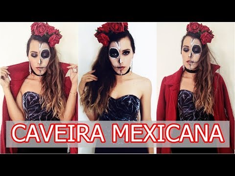 roupa caveira mexicana feminina