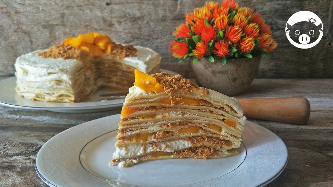 MANGO GRAHAM CREPE CAKE The Awkward Kitchen PH YouTube
