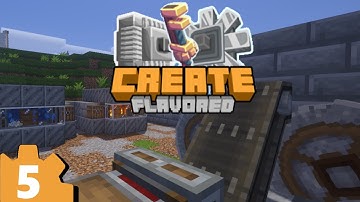 Early Ore Automation【Minecraft】Create Modpack (Ep. 5)