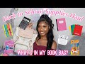 BACK TO SCHOOL SUPPLIES: What’s In My Book Bag 2023