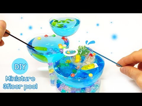 DIY <strong>Real</strong>  Miniature swimming <strong>pool</strong> #2  - 3 floor swimming <strong>pool</strong> !