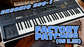 Ensoniq ESQ-1 Factory Patches (OS 3.53)