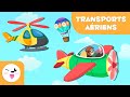 Les Moyens De Transports Aériens Pour Les Enfants Apprendre Du Vocabulaire 