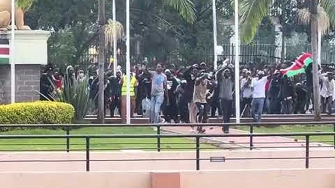 NO FEAR OF LIVE BULLETS: WATCH what happened when the brave Gen Z successfully broke into Parliament