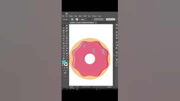 Adobe Illustrator Speed Art - Donut Flat Design
