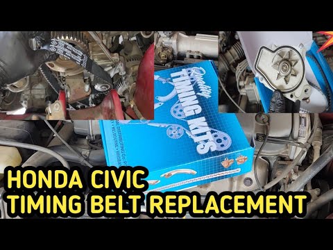 HONDA CIVIC EG 1.5L TIMING BELT & WATER PUMP REPLACEMENT 1994