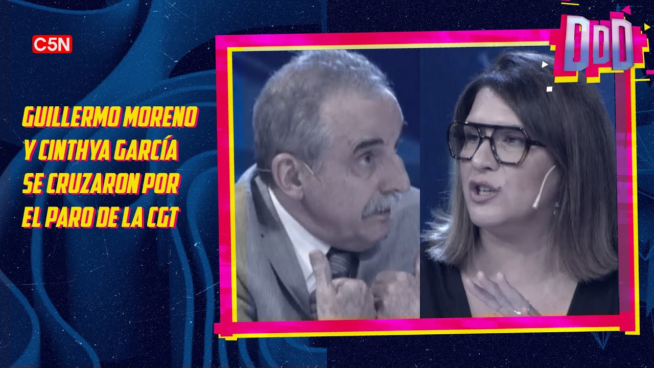 FUERTE CRUCE entre GUILLERMO MORENO y CYNTHIA GARCÍA - DURO DE DOMAR