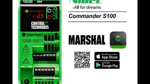 S100 Inverter Nidec cài chạy biến trở ngoài và công tắc ngoài