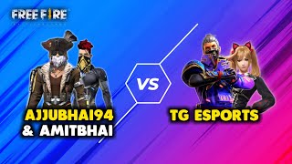 Ajjubhai94 and Amitbhai vs Total Gaming eSports Must Watch Gameplay - Garena Free Fire