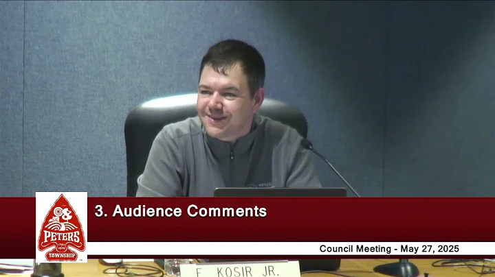 Peters Township Council - Regular Meeting - May 27, 2025