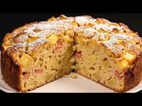 Le gâteau aux pommes de grand-mère en 5 minutes ! Il suffit de mélanger tous les ingrédients et de m