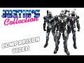 Hot Toys Diecast War Machine MK1 (Mark I) Comparison Video - Iron Man 2