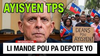 DEPITE REPIBLIKEN DEFANN AYISYEN TPS YO, LI MANDE POU PA DEPOTE YO