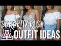 WHAT TO WEAR FOR SORORITY RECRUITMENT!! // U OF A