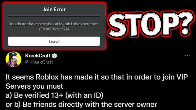 Why can't my friend get on my VIP server on Roblox? - Quora