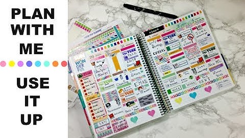 Plan With Me | Plan As I Go Style ❀ Use It Up! How to use your old sticker kits