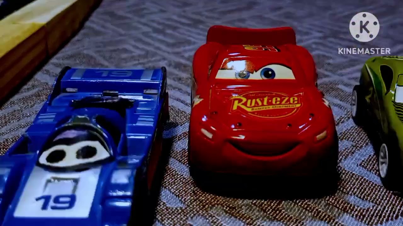 El accidente de rayo McQueen stop motion
