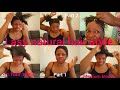 Lasy 4c natural hair style medium length style 1&amp;2