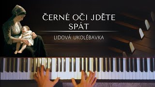 Černé oči jděte spát (Sleep now, dark eyes) + noty pro klavír chords