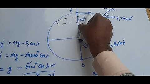 variation of gravitational acceleration with changing latitude