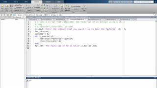 Topic 3. Matlab's While Loops