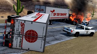 Road Train Accidents 6 | Beamng.drive