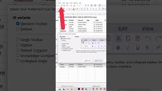 Get Menu Tabs in LibreOffice Calc and Writer