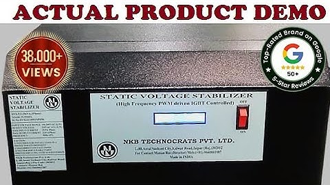 Static Voltage Stabilizer | IGBT Based Voltage Stabilizer | NKB Technocrats