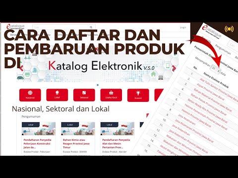 Cara Mendaftar dalam Katalog Lokal Pemerintah dan Cara Untuk Pembaruan Produk (Update Data)