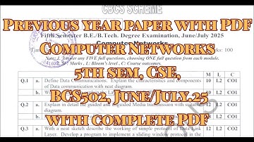 Computer Networks, Solved pyq, june/july.25, CSE/ISE/AIML, BCS502, with pdf