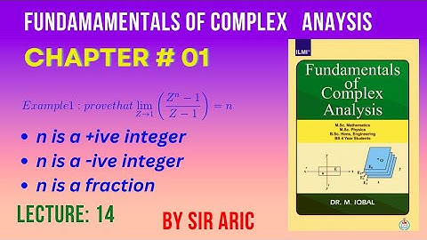 Example#1 chapter#1 Complex analysis by dr m iqbal_ch# 1_Example 1