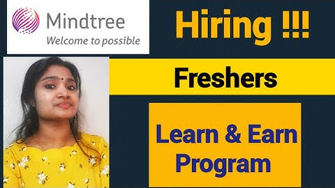 Mindtree Freshers Recruitment| Learn and Earn Program| Mindtree EDGE Program| No Fees