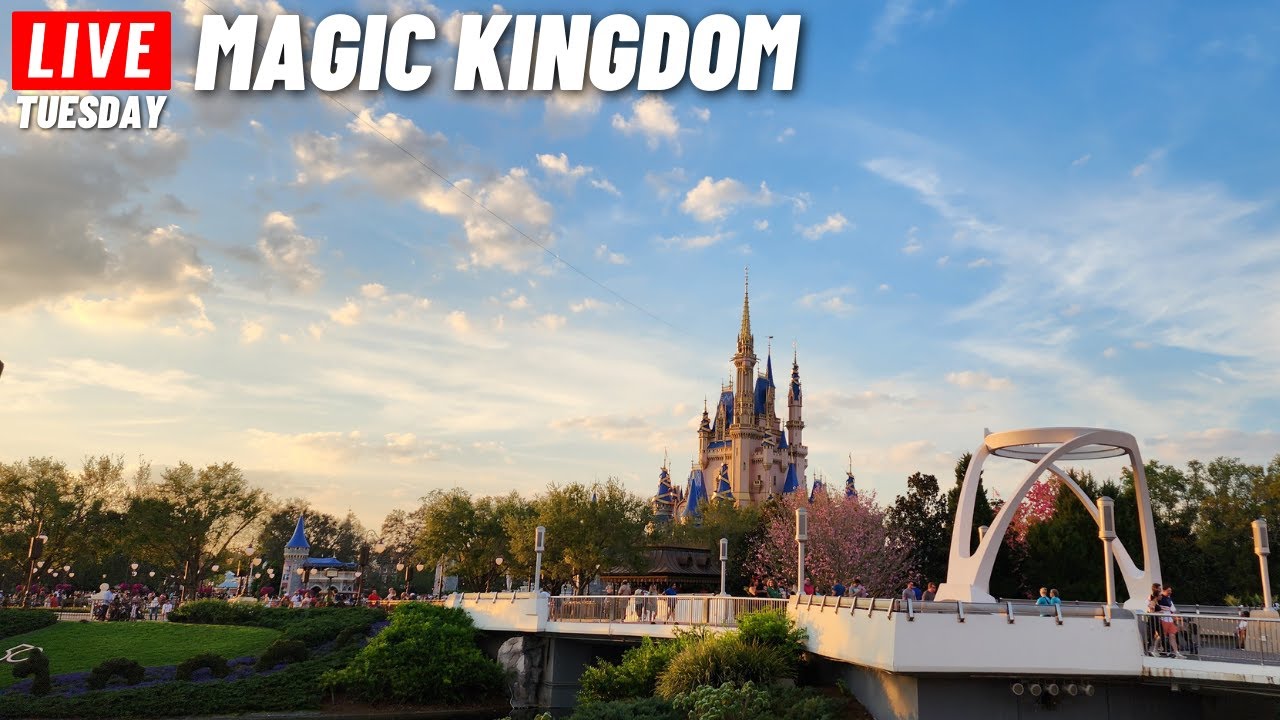 🔴 LIVE: Magic Kingdom Tuesday morning for rides, parades, cavalcade, and Neal March 7th 2023