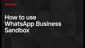 How to Use WhatsApp Business Sandbox on CEQUENS Communication Platform