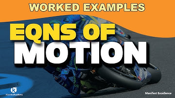 Equations of Motion with constant acceleration Problems | Constant acceleration motion equations